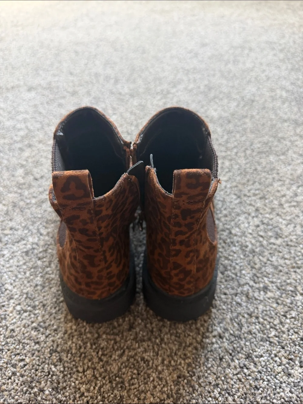 Cat & Jack Brown Leopard Chelsea Boots for Kids